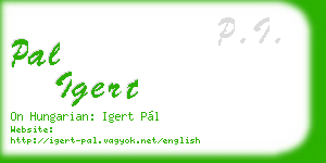 pal igert business card